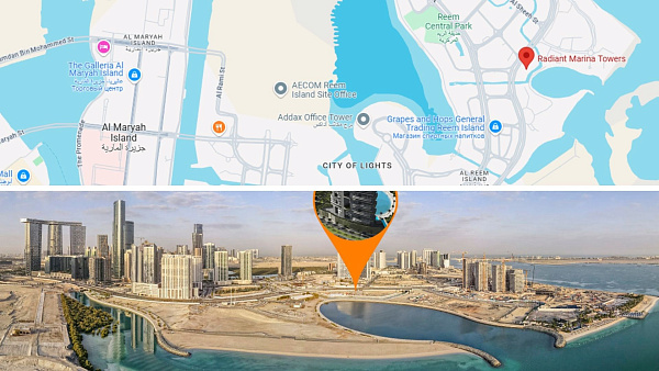 Апартаменты в комплексе Radiant Marina Towers от Radiant на Al Reem Island в Абу-Даби