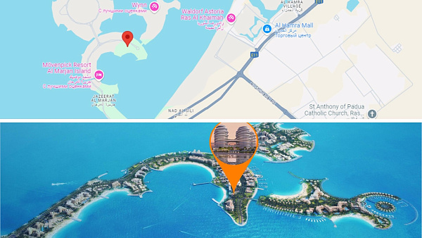 Апартаменты в комплексе La Mer by Elie Saab от ARTE на Al Marjan Island в Ras Al Khaimah