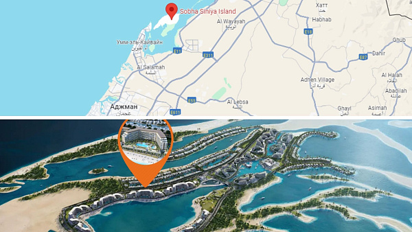 Апартаменты в комплексе Delphine Beach Residences от Sobha в Umm Al Quwain