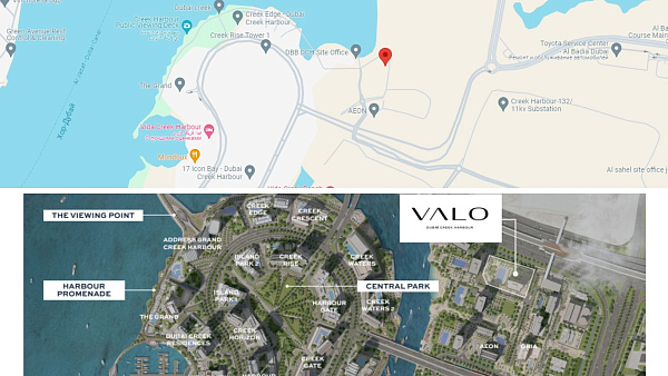 Апартаменты и таунхаусы в комплексе Valo от Emaar в районе Dubai Creek Harbour