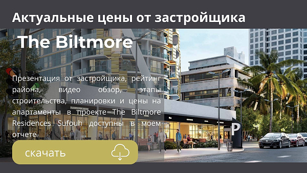 Апартаменты в комплексе The Biltmore от GJ Properties в районе Al Sufouh 1 в Дубае