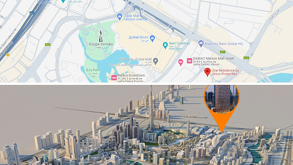 Апартаменты в комплексе One Residence от Ginco в Downtown Dubai