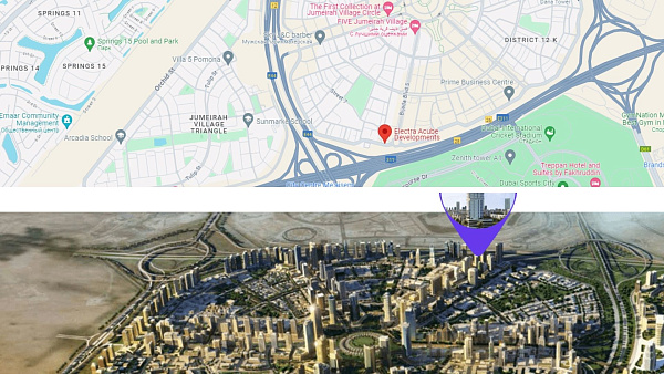 Апартаменты Electra Acube от Acube в районе JVC в Дубае Апартаменты Electra Acube от Acube в районе JVC в Дубае